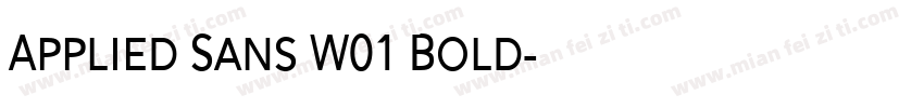 Applied Sans W01 Bold字体转换